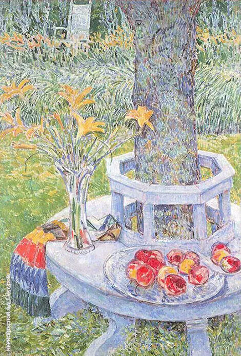 Mrs Hassams Garden at East Hampton 1934 By Childe Hassam