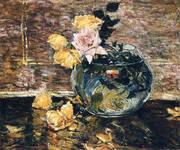 Roses in a Vase 1890 By Childe Hassam