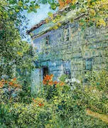 Old House and Garden East Hampton 1898 By Childe Hassam