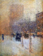 Late Afternoon New York Winter 1900 By Childe Hassam