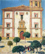 Cathedral at at Ronda 1910 By Childe Hassam