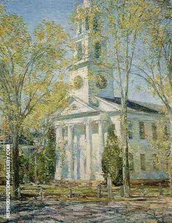 Church at Old Lyme 1906 By Childe Hassam