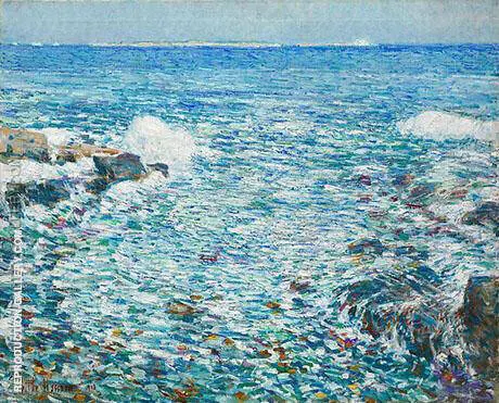 Surf Isles of Shoals 1913 By Childe Hassam