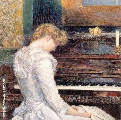 The Sonata 1893 By Childe Hassam