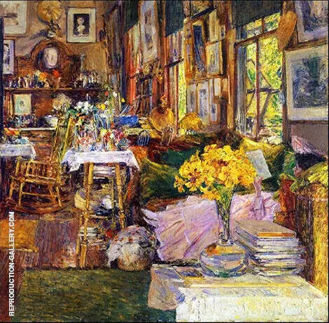 The Room of Flowers 1894 By Childe Hassam