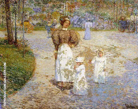 Spring in Central Park Springtime 1898 By Childe Hassam