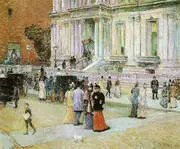 The Manhattan Club The Stewart Mansion 1891 By Childe Hassam