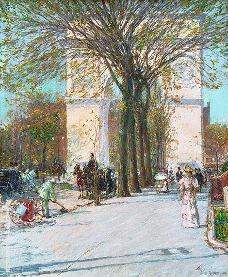 Washington Arch Spring 1893 By Childe Hassam