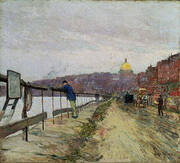 Charles River and Beacon Hill 1892 By Childe Hassam
