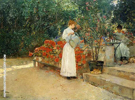 After Breakfast 1887 By Childe Hassam