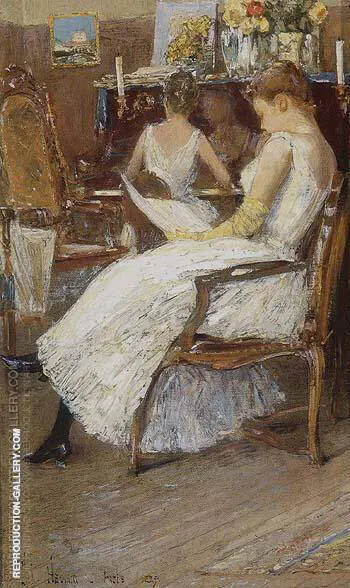 Mrs Hassam and Her Sister 1889 By Childe Hassam
