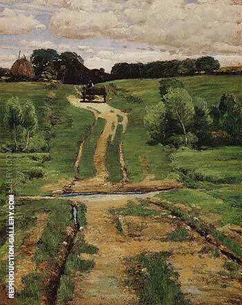 A Back Road 1884 By Childe Hassam