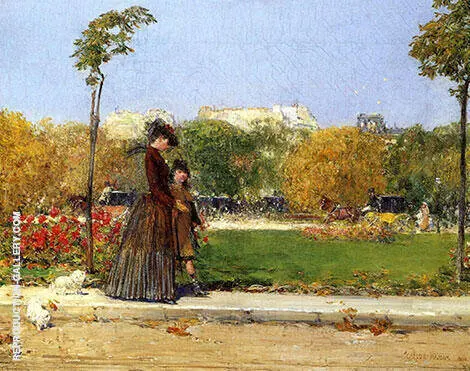 In the Park 1889 By Childe Hassam