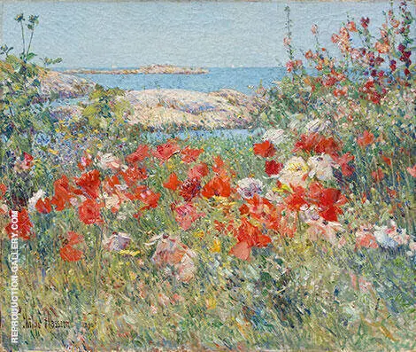 Celia Thaxter's Garden, Isles of Shoals, Maine By Childe Hassam