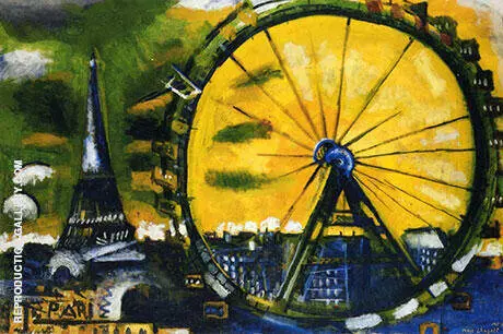 La Grande Roue 1911 (Big Wheel) By Marc Chagall