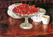 Bowl of Cherries By Pierre Bonnard