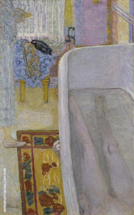 Nude in the Bath, 1925 By Pierre Bonnard