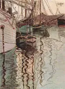 Harbour of Trieste 1907 By Egon Schiele