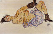 Reclining Female Nude, 1914 By Egon Schiele
