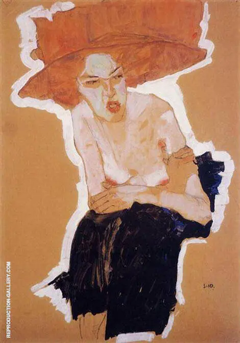 The scornful Woman (Gertrude Schiele) 1910 By Egon Schiele