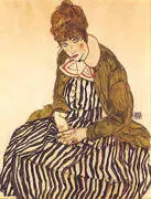 Edith Schiele, Seated, 1915 By Egon Schiele