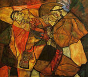 Agony 1912 By Egon Schiele