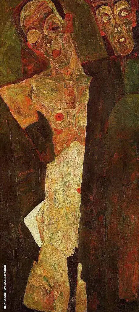 Prophets (Double Self-Portrait) 1911 By Egon Schiele