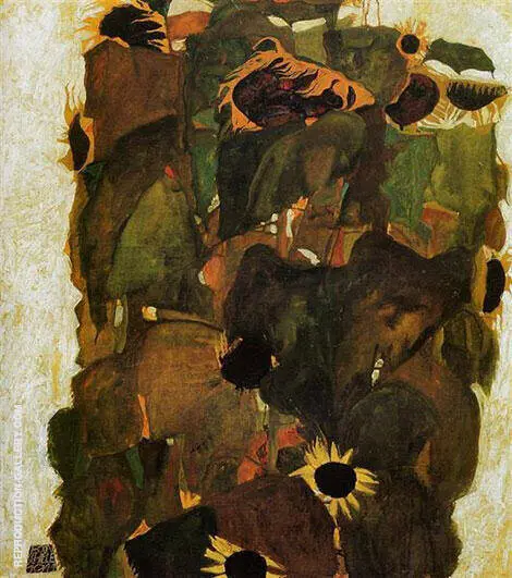 Sunflower 1911 By Egon Schiele