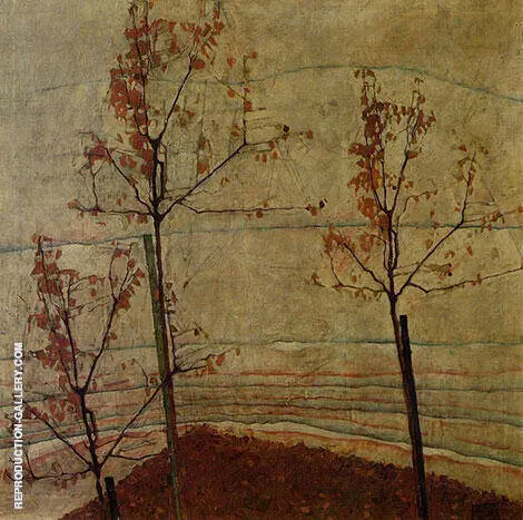 Autumn Trees 1911 By Egon Schiele