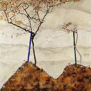 Autumn Sun I (Sunrise) 1912 By Egon Schiele