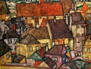 Yellow City 1914 By Egon Schiele