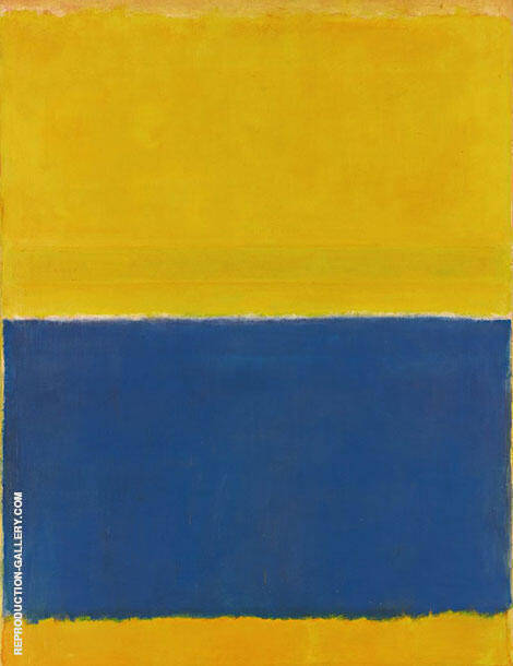 Untitled Yellow and Blue 1954 | Oil Painting Reproduction