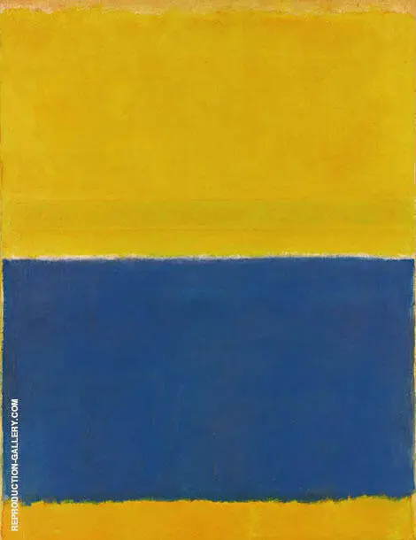 Untitled Yellow and Blue 1954 By Mark Rothko (Inspired By)