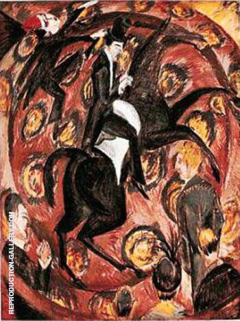 Circus Rider 1914 by Ernst Kirchner | Oil Painting Reproduction
