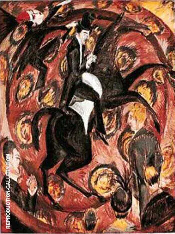 Circus Rider 1914 By Ernst Kirchner