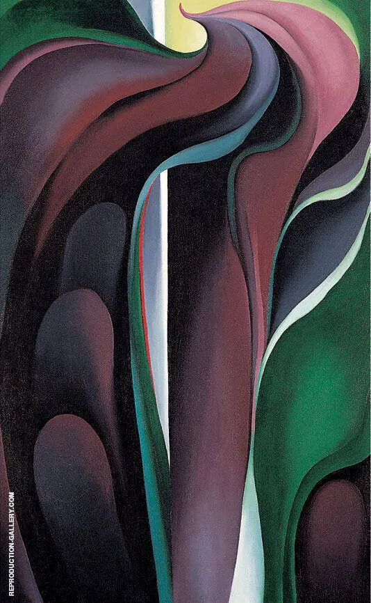 Jack In the Pulpit Abstraction No 5 By Georgia O'Keeffe