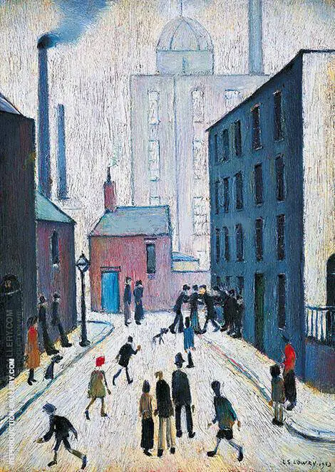 Industrial Scene 1953 By L-S-Lowry
