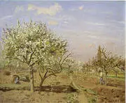 Orchard in Bloom Louveciennes By Camille Pissarro