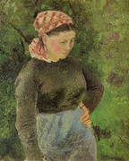 Peasant Woman 1880 By Camille Pissarro