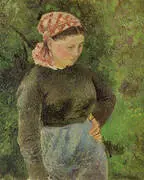 Peasant Woman 1880 By Camille Pissarro