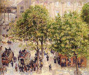 Place du Theatre-Francais Spring By Camille Pissarro