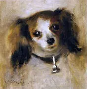 Head of a Dog 1870 By Pierre Auguste Renoir