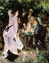 In the Garden Under the Trees of the Moulin de la Galette By Pierre Auguste Renoir