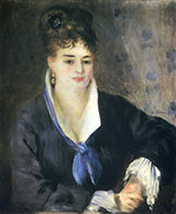 Lady in Black 1876 By Pierre Auguste Renoir
