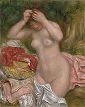 Bather Arranging Her Hair 1893 By Pierre Auguste Renoir