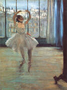Dancer Posing for a Photographer aka Dancer Before the Window 1874 By Edgar Degas