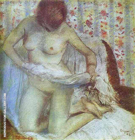 After the Bath Woman Drying Herself 1884 | Oil Painting Reproduction
