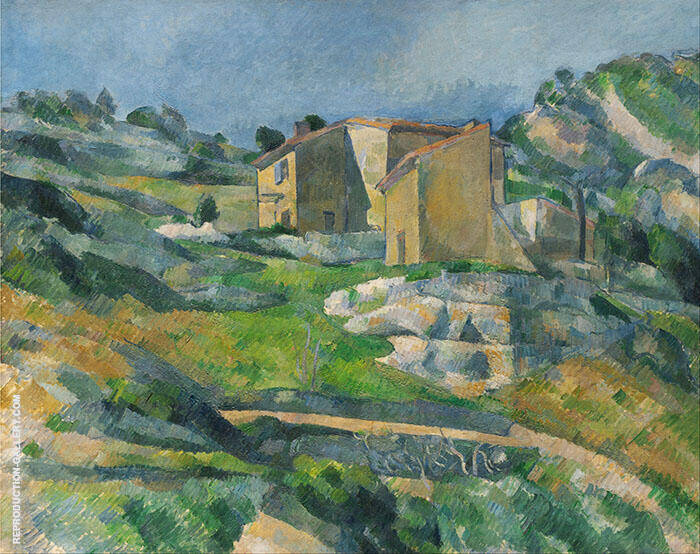 Houses in Provence 1800 by Paul Cezanne | Oil Painting Reproduction