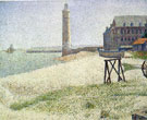 The Lighthouse at Honfleur 1886 By Georges Seurat