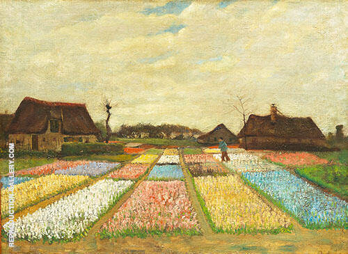 Flower Beds in Holland by Vincent van Gogh | Oil Painting Reproduction